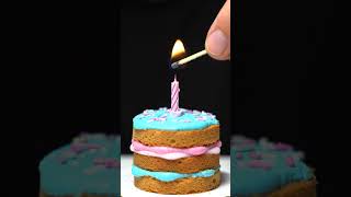 Tiny Birthday Cake Magic! ✨🎂