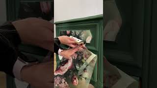 Decoupage Furniture with Re·Design with Prima® "Mossy Rose Delight" A1 Fiber Paper