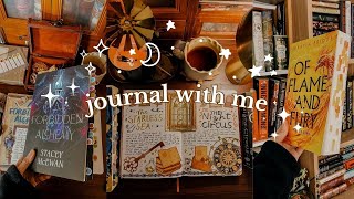 ✍🏼 updating my reading journal ✨ cozy and magical books!