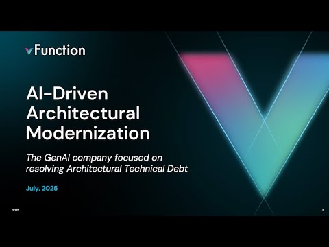 vFunction - AI Driven Modernization & Refactoring Demo