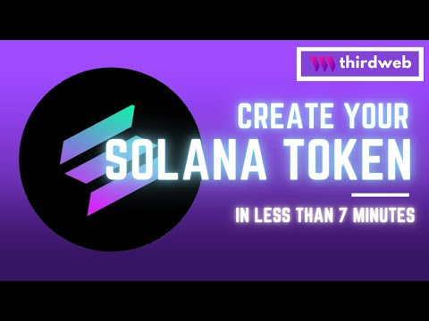 Create Your Solana Token in Less Than 7 Minutes w/ thirdweb