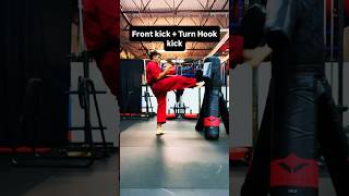 Front + Turn hook kick 🔥 #karate #dojo #tkd #trending #sportkarateamerica #bearloebedotcom