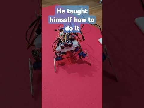 🤖 AI in a Quadruped Takes Its First Steps 🐾 #ai #robotics #quadruped #diy #robot #arduino #esp32