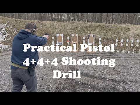 Practical Pistol Shooting Drill - Three (3) Targets at 12 Yards, 4+4+Reload+4 USPSA, IPDA & IPSC