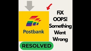 Fix Postbank "Oops Something Went Wrong" Error on Android | Easy Solutions #techsupport #appfix