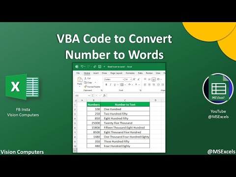 Numbers to Words in Excel 🔥 VBA code to automate your work | Excel problem solved ✅ #excel #excelvba