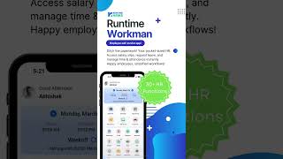 The best employee self-service app in India - Runtime Workman