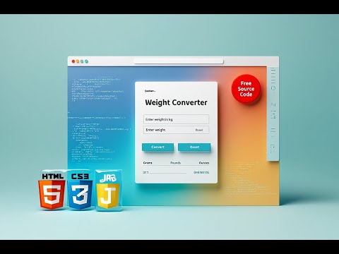 Weight Converter || 35-Weight-Converter || Free Source Code || Web Dev Projects