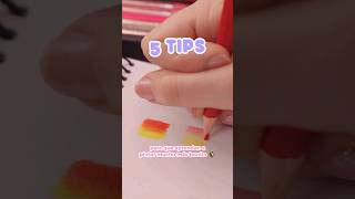 ¿Cómo PINTAR BONITO con LÁPICES DE COLORES escolares? 🌈 #arte #tutorial #tips