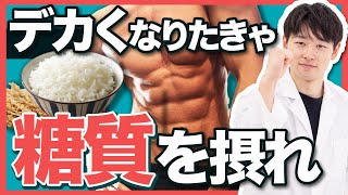 筋肉をデカくしたいなら糖質を摂取すべき理由