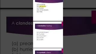 Master Vocabulary for CAT, UPSC, Banking,SSC, RRB | Daily Word Series (Part 04) #shorts