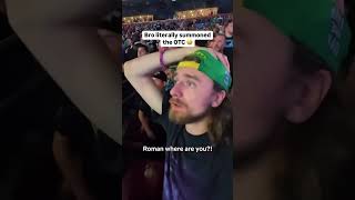 Throwback: Fan Summons Roman Reigns Like a God! 👑🔥 #RomanReigns #WWEShort  #FanMoment