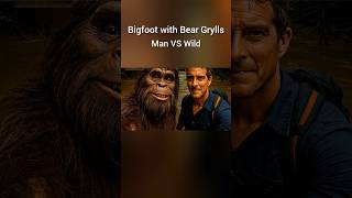 Bear Grylls and Bigfoot 💀 #viral #manvswild #beargrylls #bigfoot #shortsfeed #ytshorts #trending #ai