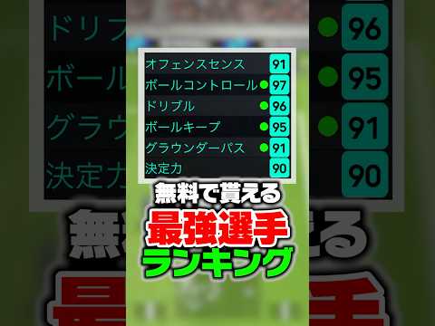 無料で貰える最強選手ランキング！ショータイムメッシ徹底比較！誰でも取れるチート選手がヤバいwww #イーフト #efootball #イーフットボール #メッシ