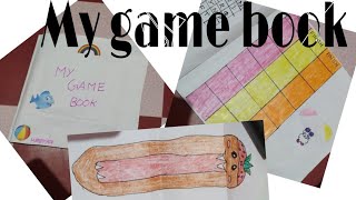 My cute🤩 game book / hand made🥰😍 / playing book/ mymoon's art and craft.....
