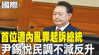 【每日必看】首位遭內亂罪起訴總統 尹錫悅民調不減反升｜檢方"內亂罪"公訴尹錫悅 南韓現任總統首例 20250127