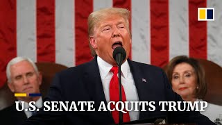 US Senate acquits President Trump of all impeachment charges