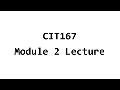 CIT167_Module2