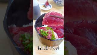 焼津さかなセンターさんすいで特上まぐろ丼の昼食 Lunch of special tuna bowl at Yaizu Sakana Center Sansui #Short