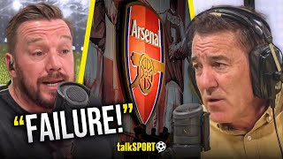 "NOT GOT THE MINERALS!" Dean SLAMS O'Hara for calling Arsenal FAILURES if they DON'T WIN the title!