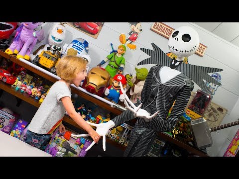 HUGE Halloween Jack Skellington Surprise Toys for Girls Blind Bags Surprise Eggs Kinder Playtime