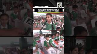J&K: Students gather at Katra railway station to welcome PM Modi ahead of Vande Bharat flag-off