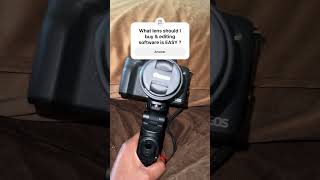 What editing software should I use and camera lens? #explore #fyp #canonm50mark2