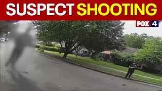 Dallas police officers shoot suspect holding knives