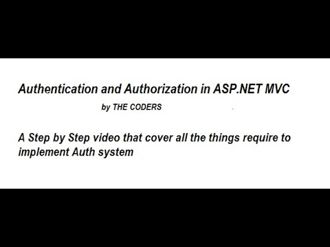 ASP.NET MVC authentication and authorization -complate application -step by step tutorial