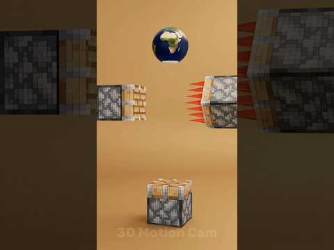 Minecraft vs Real Life 3D Simulations #blender3d  #clothsimulation #3danimation #3dart #minecraft