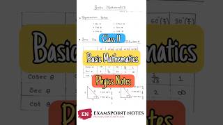 Basic Mathematics Every JEE/NEET Aspirant Must Know for Physics | Class 11 Physics #Shorts #ytshorts