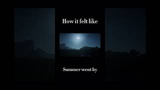 Summer went by so fast… #foryou #foryoupage #trending #fyp #summer #minecraft