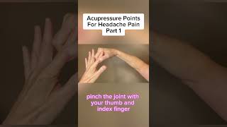 Say goodbye to headaches with these acupressure points! ✋💆‍♀️ #Headache #Migraine #PainRelief