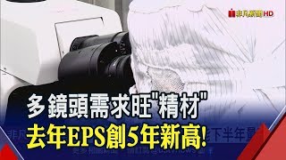 多鏡頭手機主流!精材Q4毛利率21.5% 全年EPS創5年新高 2020全球CIS出貨估年增9%│非凡財經新聞│20200213