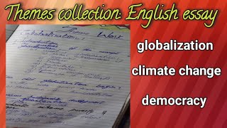 My Themes for essay CSS/globalization/climate change/democracy/ for beginners