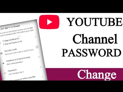 How to change password on YouTube channel #trending #youtubevideo #