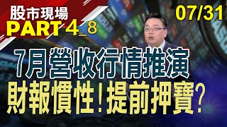 【財報.營收現形記!"績"身護體."技"高一籌?毅嘉搶首發!低接時機稍縱即逝?和康生.智邦.昇陽半.明基材 掌握操作黃金時間!】20230731(第4/8段)股市現場*鄭明娟(謝明哲)