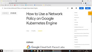 How to Use a Network Policy on Google Kubernetes Engine   Qwiklabs GSP480