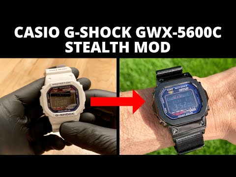 Casio G-Shock Full "Vader" Blackout Mod on GWX-5600