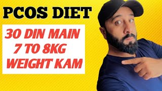 PCOS DIET 30 DIN MAIN 7 SE 8KG WEIGHT KAM HOGA 👍 @PowerupwithNasir