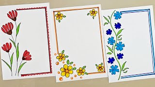 Border designs|Project work design|Project border design|Assignment front page design|Design borders