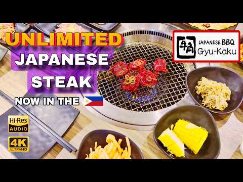 UNLIMITED Japanese BBQ Steak Gyu Kaku GH Mall Greenhills 🇵🇭 | 4K Food and Walk Tour |