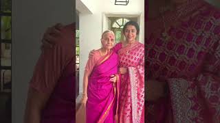 HEROINE SUHASINI WITH HER MOTHER || #suhasinimaniratnam #suhasini #suhasinimother