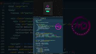 🚀 Stunning 3D Website UI Design using HTML, CSS & JavaScript!