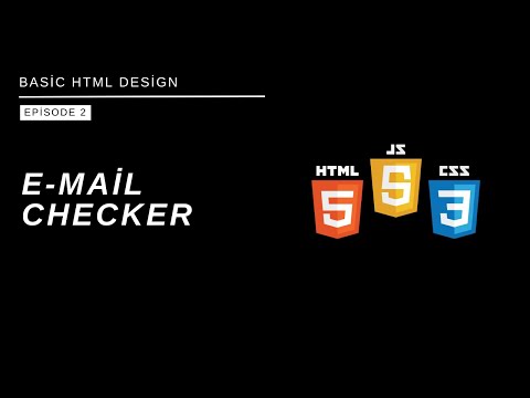Create an Email Checker using HTML CSS JS
