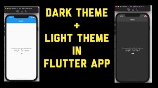 Dark Theme Mode / Light Theme Mode in Flutter Application Tutorial