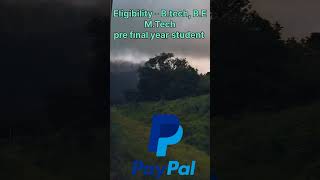 Paypal summer internship 2024 || Latest internship #internship #jobs #keshu28 #shorts #short #job