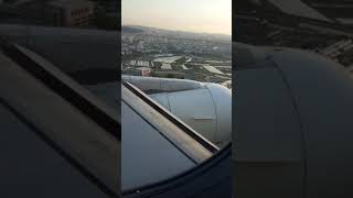 搭長榮航空飛向金浦機場