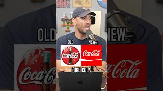 OLD LOGO Or The NEW LOGO? Which Is Better? #shorts #logos #design #graphicdesign #cocacola
