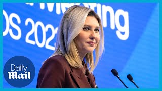 Ukraine First Lady Olena Zelenska wants 'unity' | WEF Davos 2023 Speech - FULL